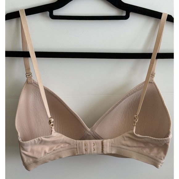 Thirdlove 24/7 Pima Cotton Wireless Bra Lined Women's 32C 1/2 Light Pink Stretch - Picture 2 of 3